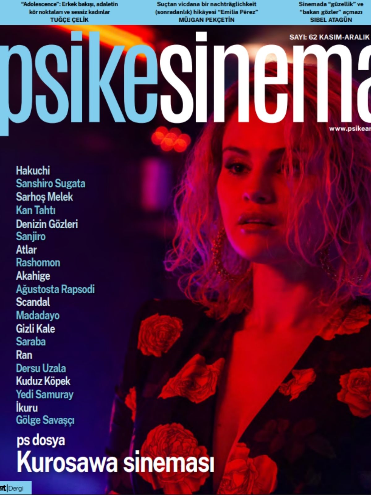 Psikesinema Sayı 62 Kasım Aralık 2025 - Kurosawa Sineması